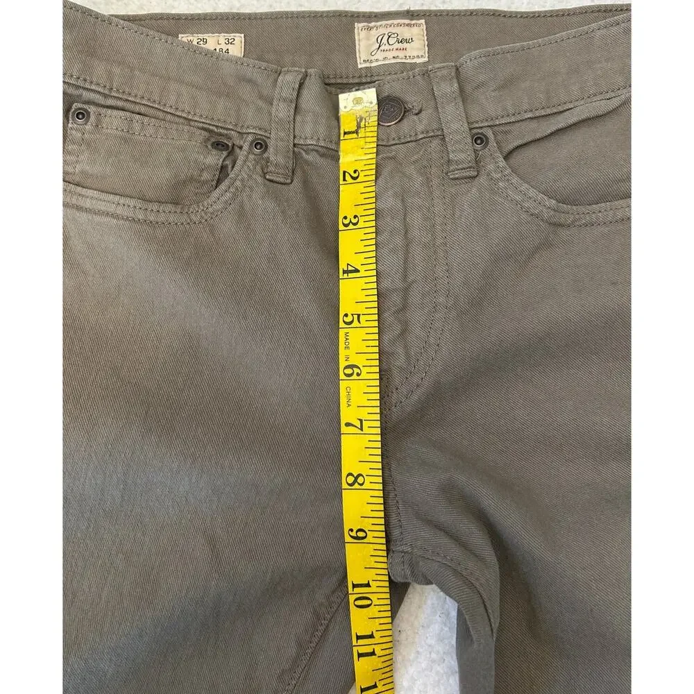 J. Crew Style 484 Jeans Men's Brown Tapered Leg Pants Stretch Size 29x31